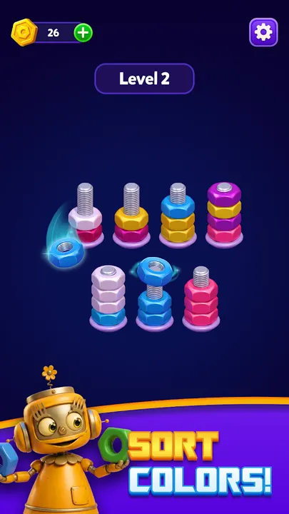Nut Sort gameplay screenshot